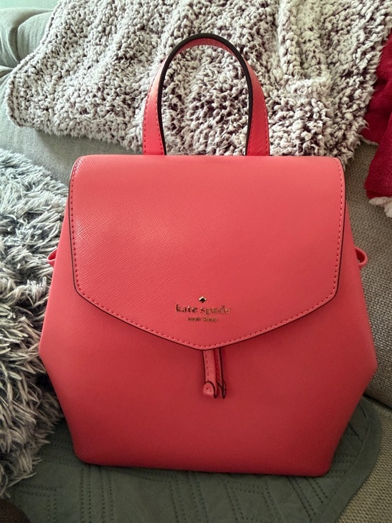 kate spade Handbags - kate spade Coral Leather Top-Handle Backpack